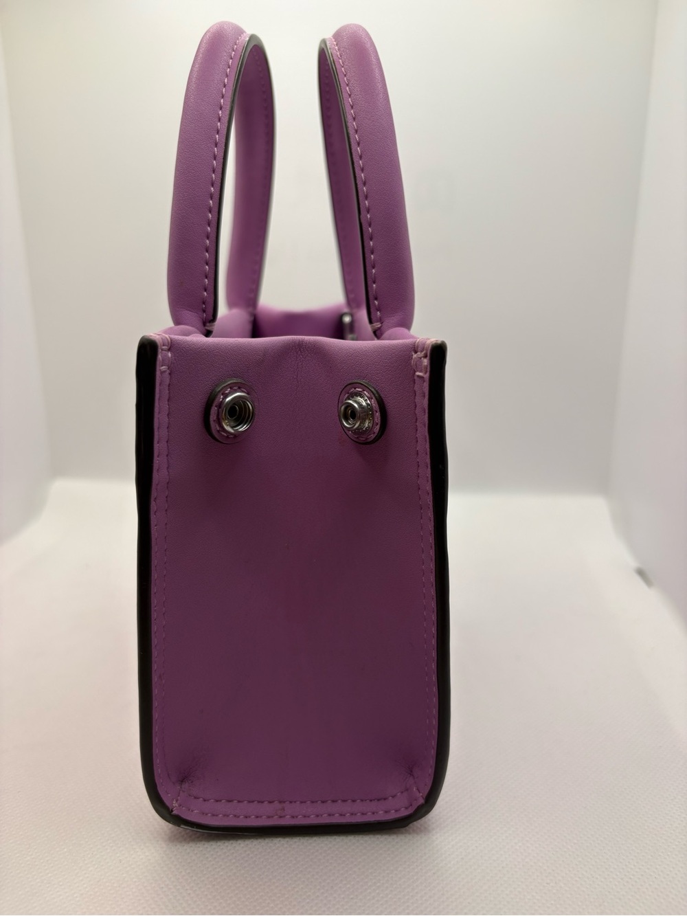 Tory Burch Lilac Mini Tote with Detachable Strap - Picture 4 of 10